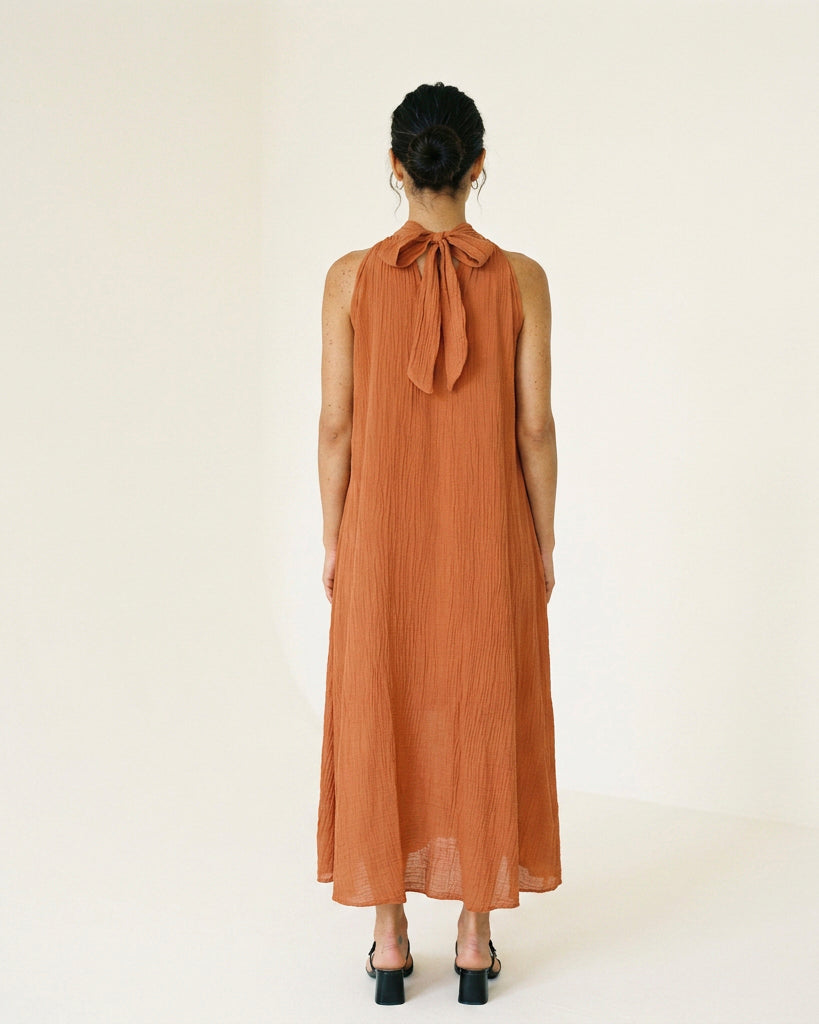 Robe Ras De Cou Voile De Coton TDM38724