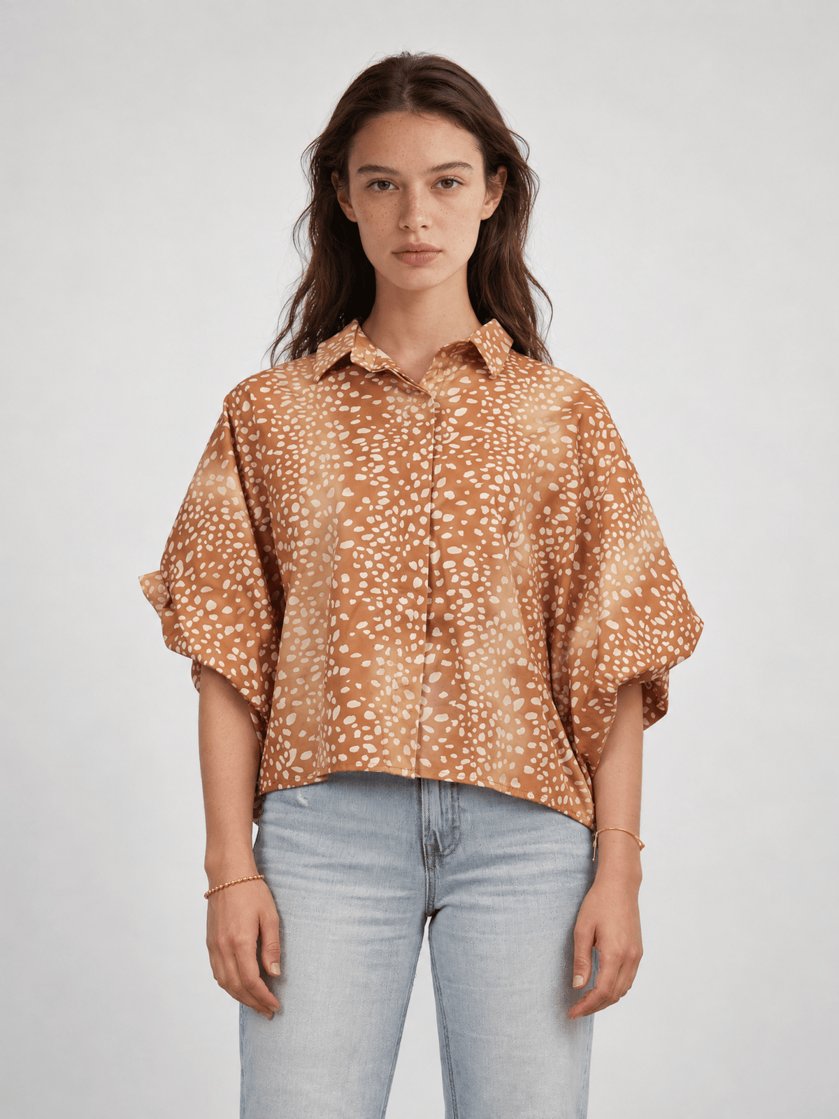 Chemise oversize manches ballon – TDM38726PC121
