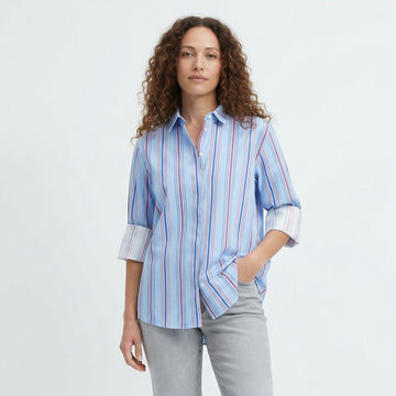 Chemise rayée coupe ample TDM50320-55