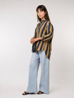 Load image into Gallery viewer, Chemise en coton à rayures larges TDM50320-5
