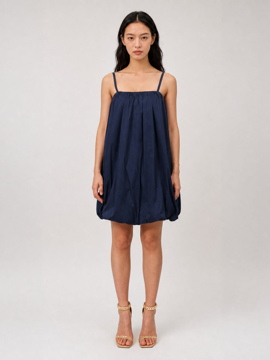 Robe boule à bretelles TDM60626PN