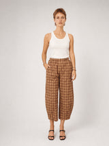 Pantalon à carreaux taille élastiquée – TDM67625-13