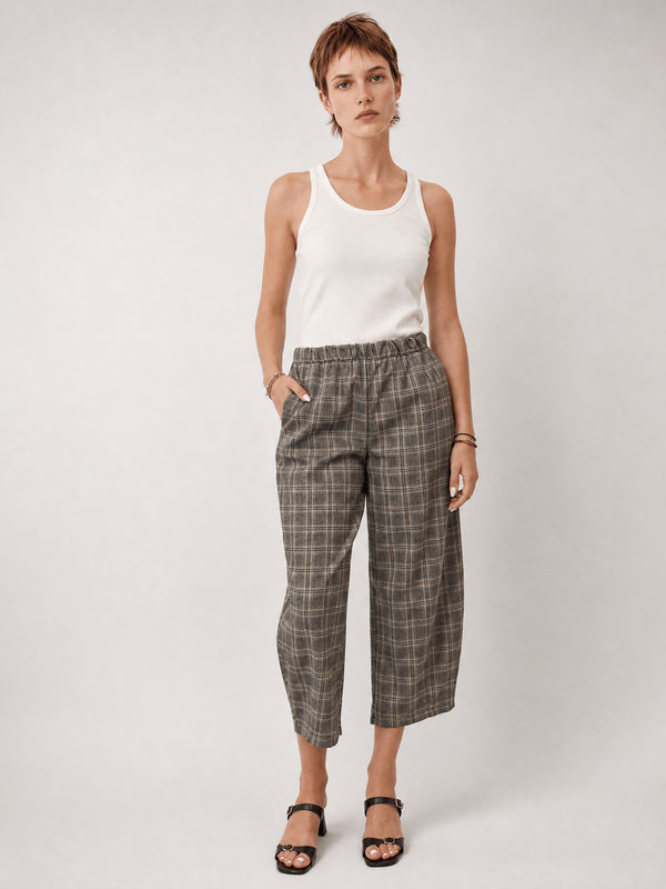 Pantalon ample à carreaux TDM67625-15
