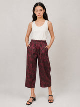 Pantalon fleuri taille élastique TDM67625PC153
