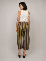 Pantalon rayé taille élastique TDM67625PCST