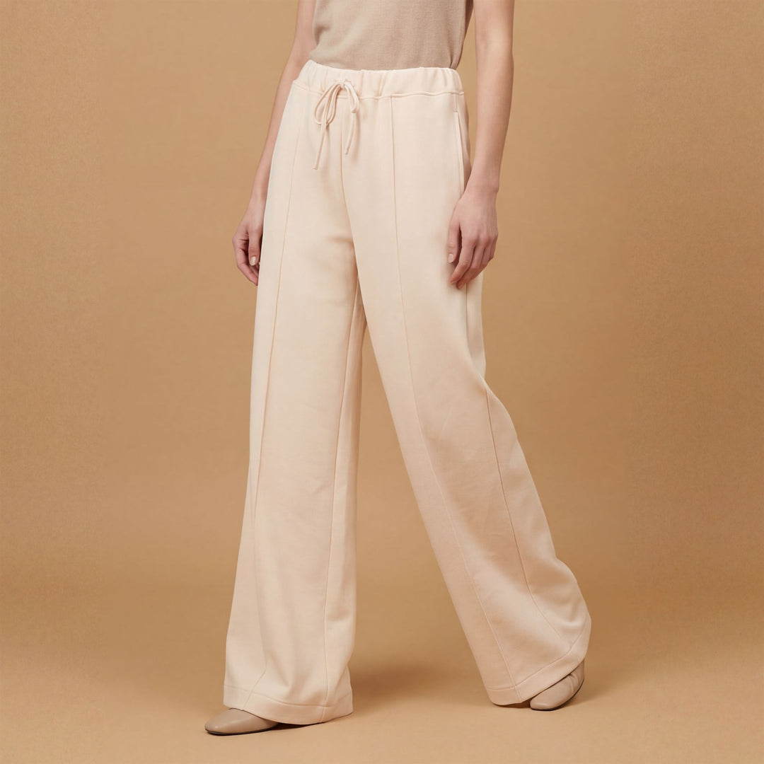 Wide-leg trousers with elasticated drawstring waist – TDM96225
