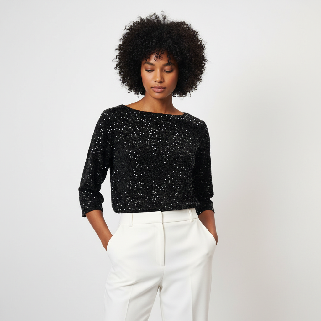 Long sleeved sequined top – tdmj1780 2