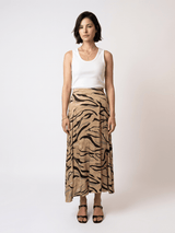 Jupe satinée motif lurex – THS31919RAST