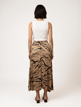Jupe satinée motif lurex – THS31919RAST