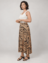 Jupe satinée motif lurex – THS31919RAST
