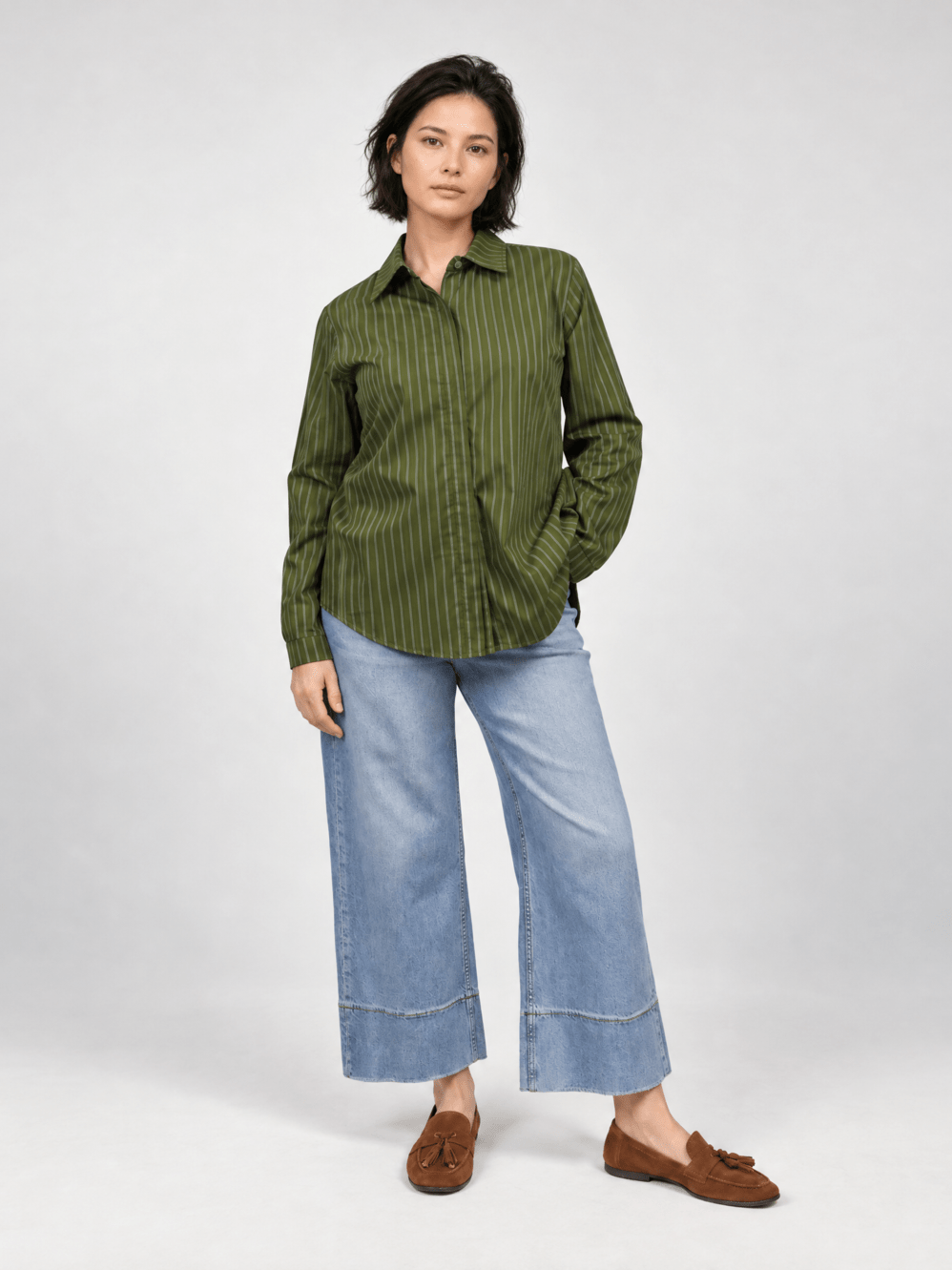 Chemise coton rayée – THS50320PN-1