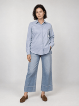 Chemise longue à fines rayures – THS50320PN-2