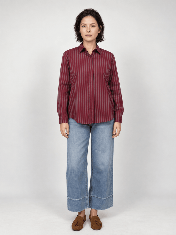 Chemise longue rayée – THS50320PN-4