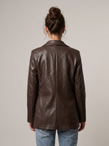 Blazer effet cuir à coupe droite – THS55320PE8