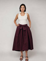 Waterproof midi skirt with tie – HM7362