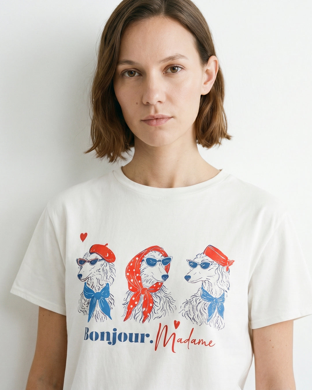 T-shirt imprimé en coton YCM26188