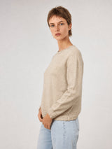 Pull col rond à bords fantaisie YF24189