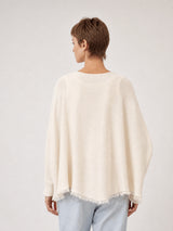 Poncho fluide à franges YF570113