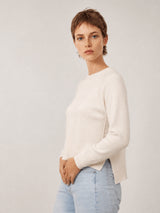 Pull souple col bateau à fentes YF57072