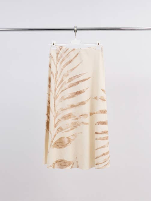 Printed linen skirt 5029 li