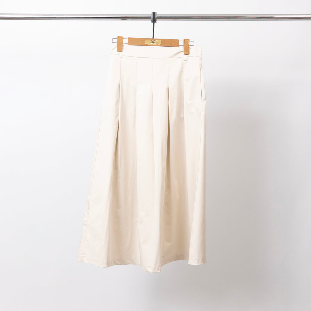 Structured waist flared midi skirt - BCG03250