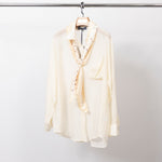 Load image into Gallery viewer, Flowy shirt with integrated scarf - BCR02606
