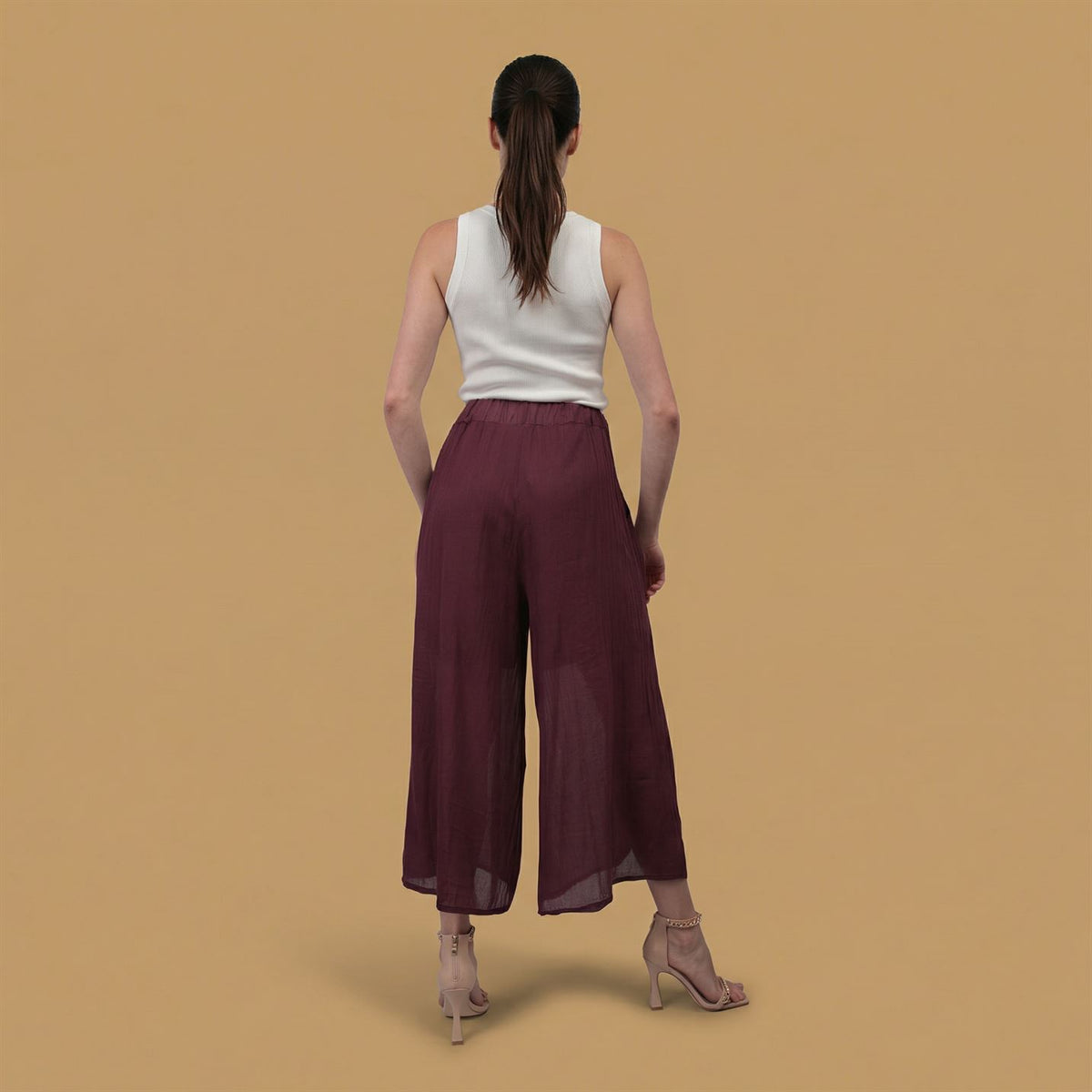 Pantalon ample en coton taille unique  db14576