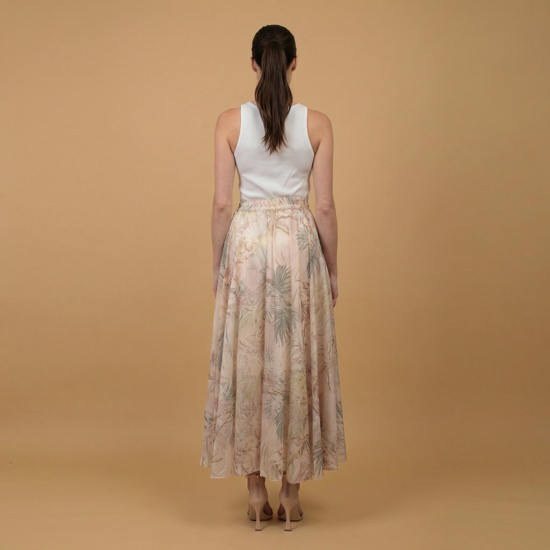 Printed skirt with elasticated waist – DB75152-3 