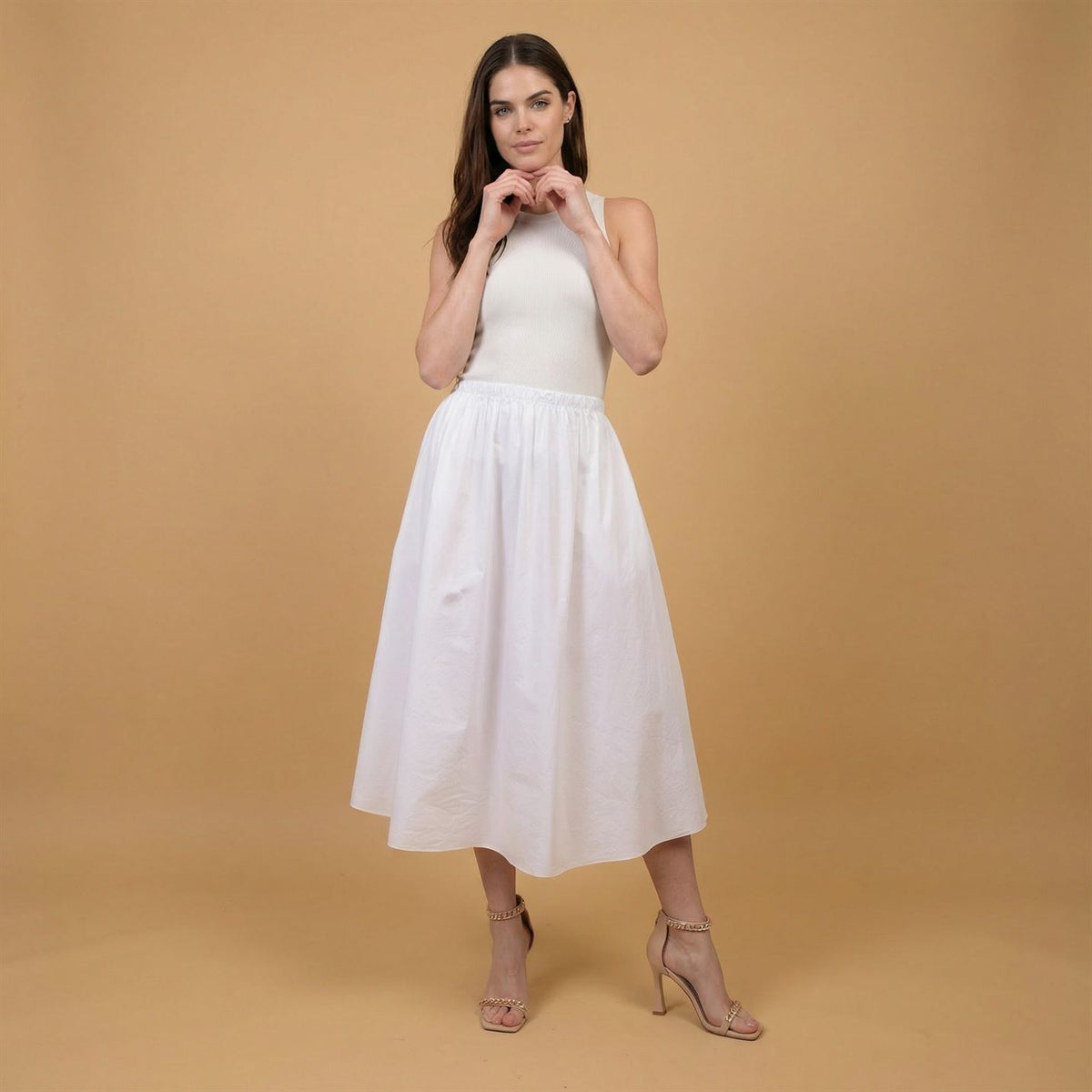 Cotton skirt with elasticated waist – db2308 