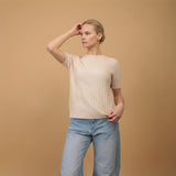 Pull texturé manches courtes YF570937