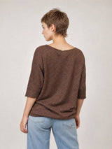 Pull brillant col V CA6951