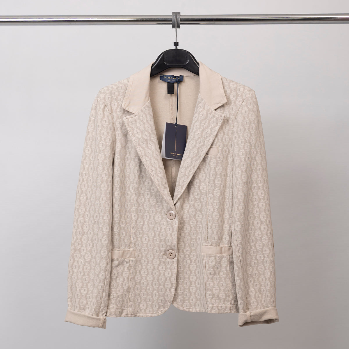 Geometric print stretch blazer – cva514721 2