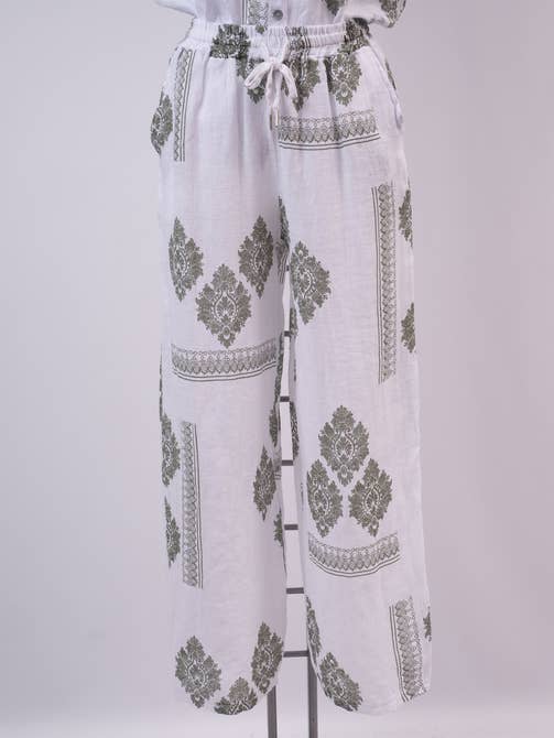 Pantalon En Lin 5290
