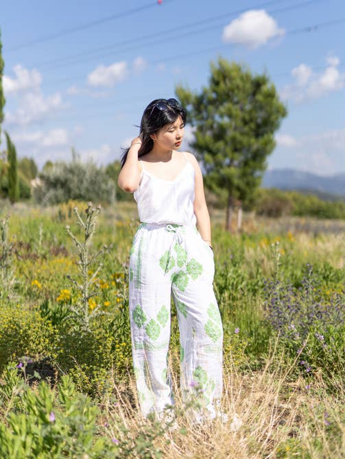 Pantalon En Lin 5290