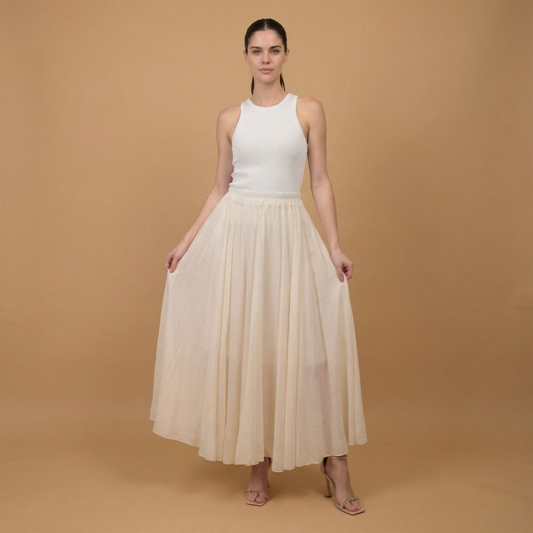 Long cotton voile skirt – DB75152