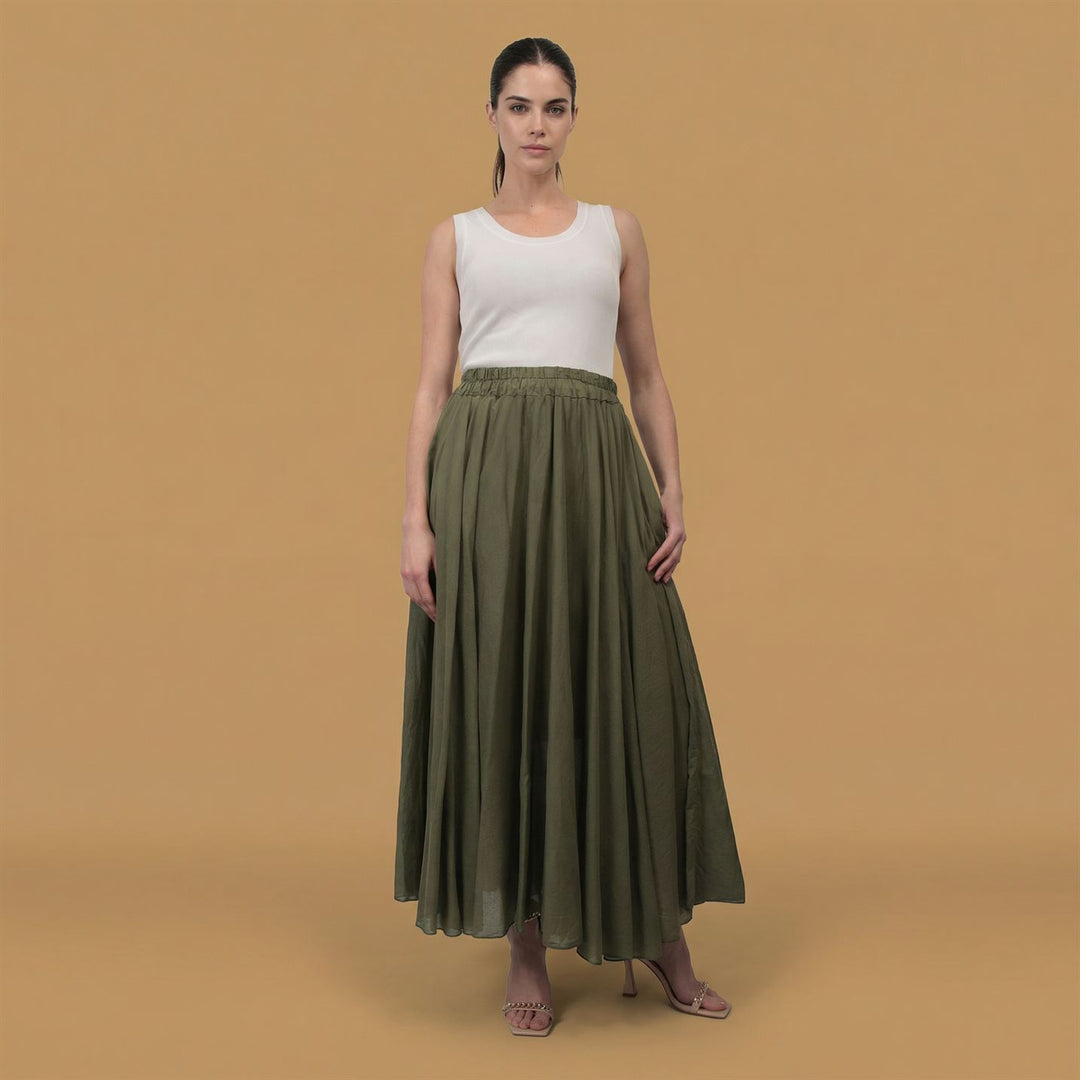 Long cotton voile skirt – DB75152