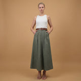 High-waisted flared maxi skirt TDM19323-6