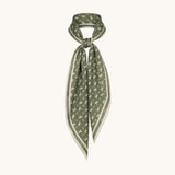 KD9925VS-2 Fluid Graphic Print Satin Scarf