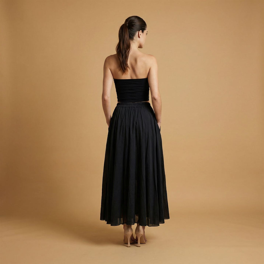 Long cotton voile skirt – DB75152