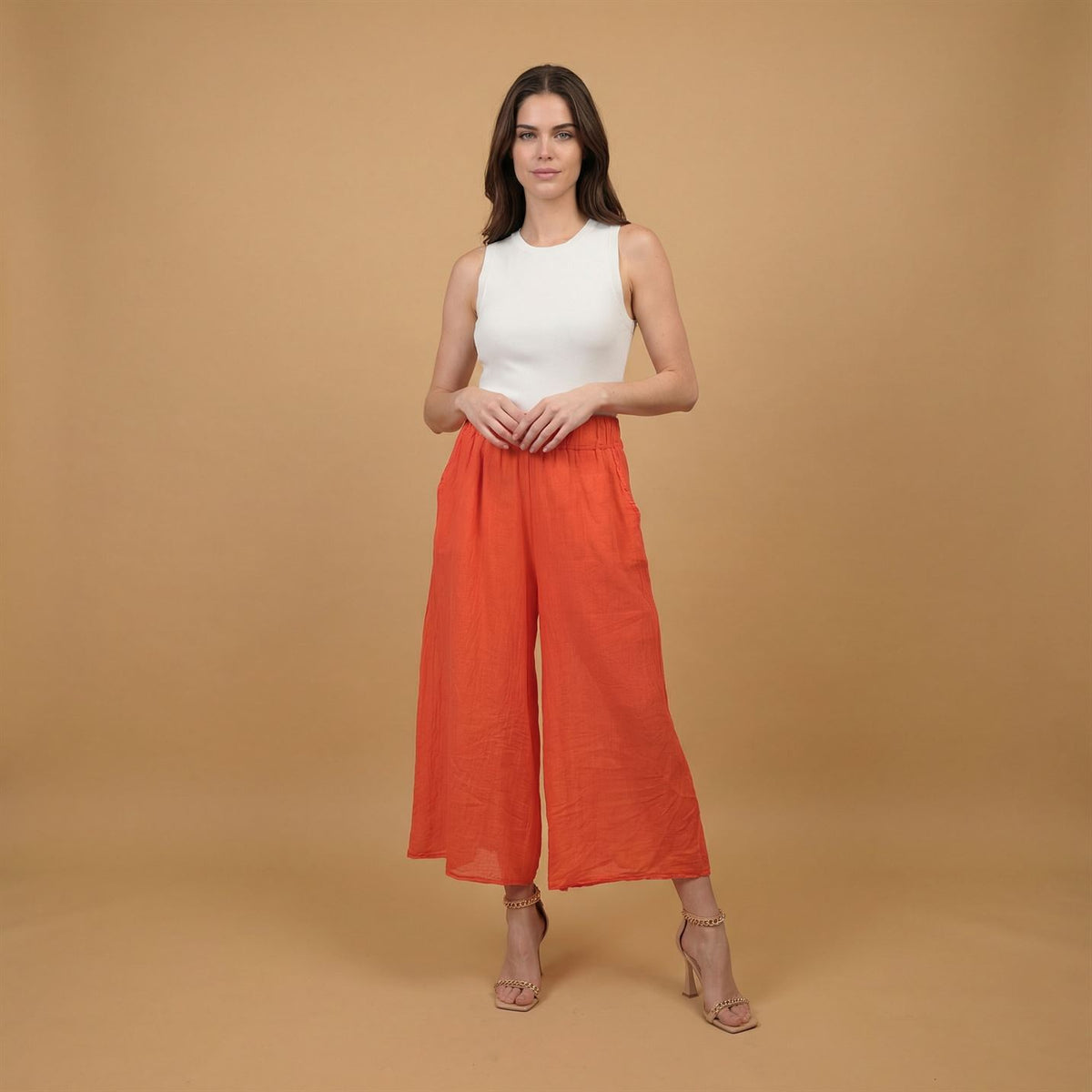 Pantalon ample en coton taille unique  db14576