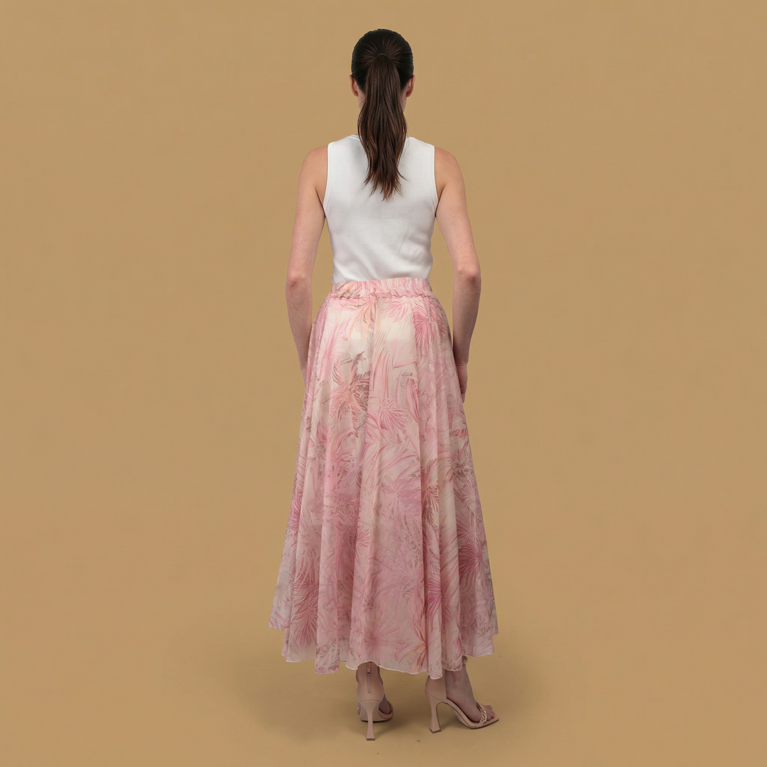 Printed skirt with elasticated waist – DB75152-3 