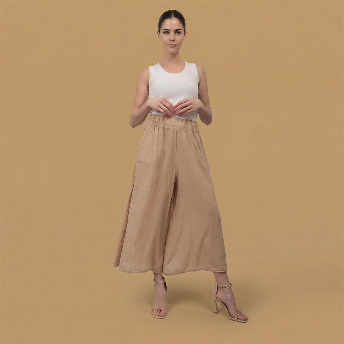 Pantalon ample en coton taille unique  db14576