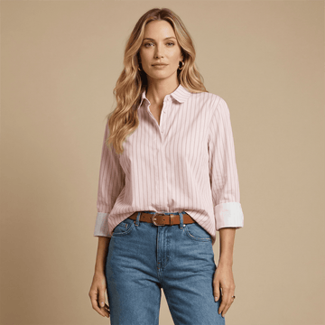 Chemise rayée coupe ample TDM50320-56