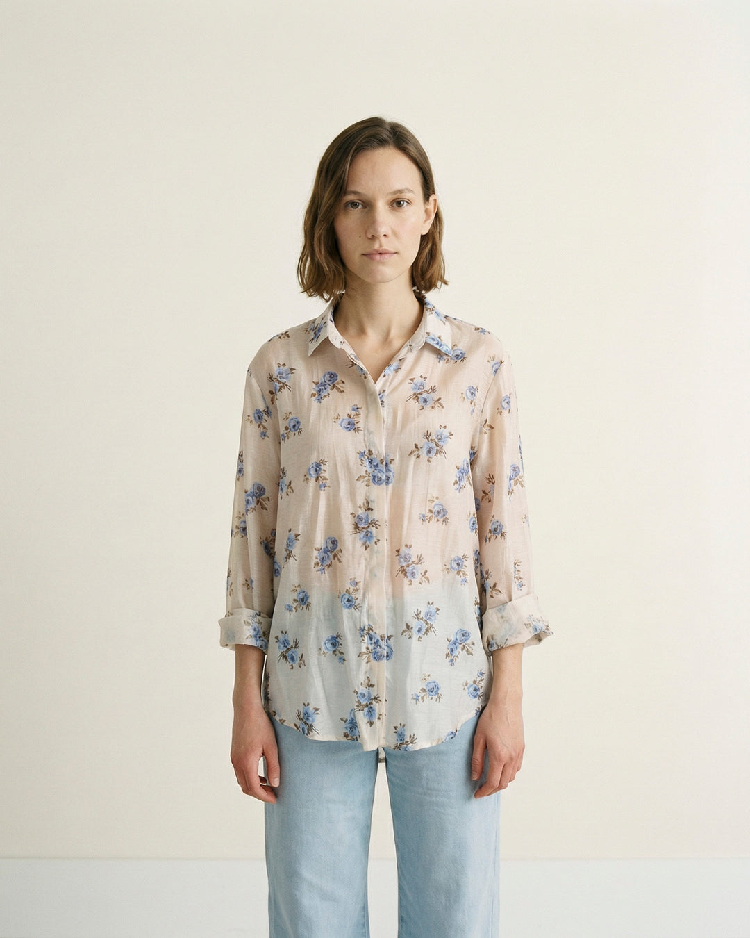 Printed floral lightweight shirt TDM50320-72