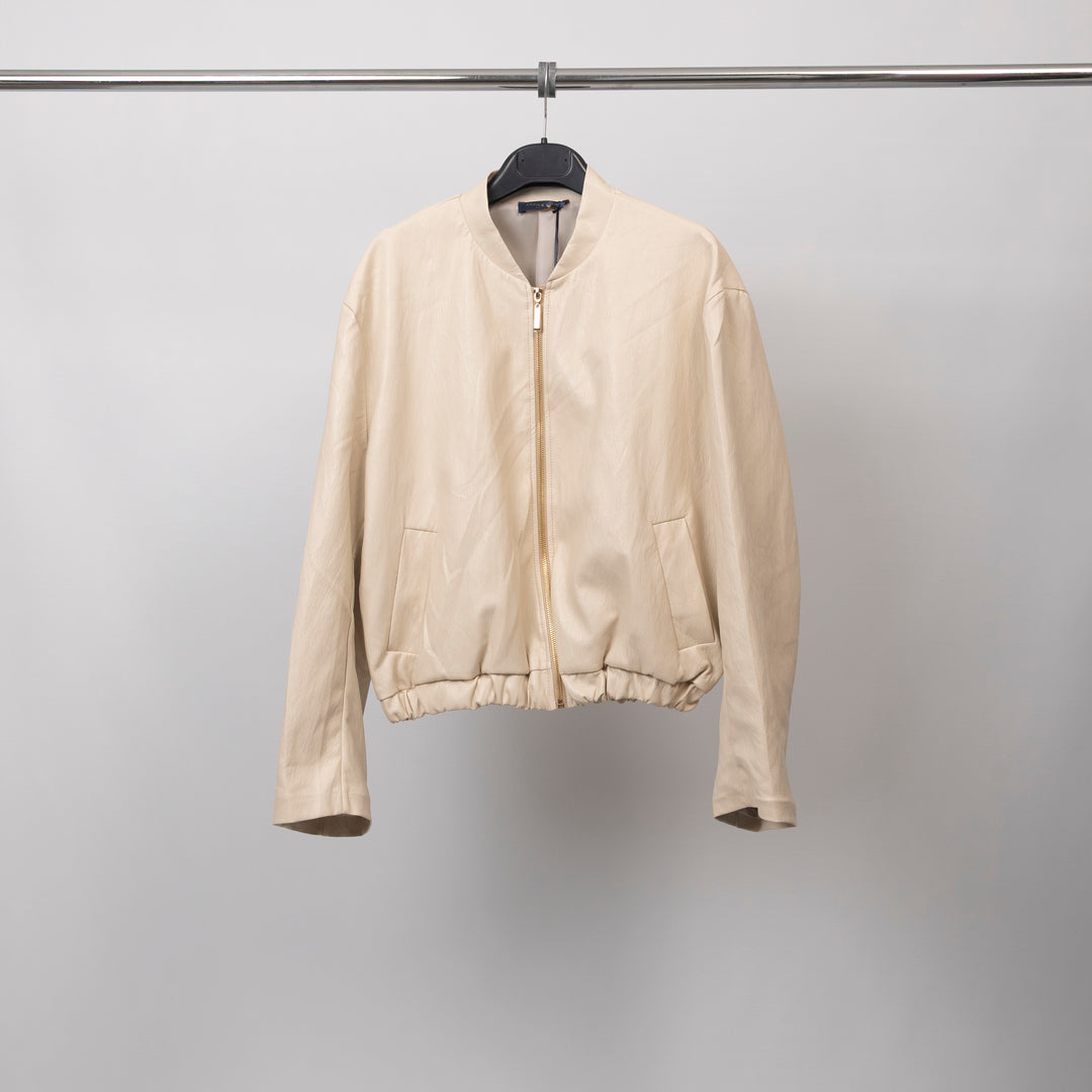 Mao collar jacket with elasticated hem – TDM92925-2 